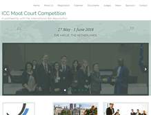 Tablet Screenshot of iccmoot.com